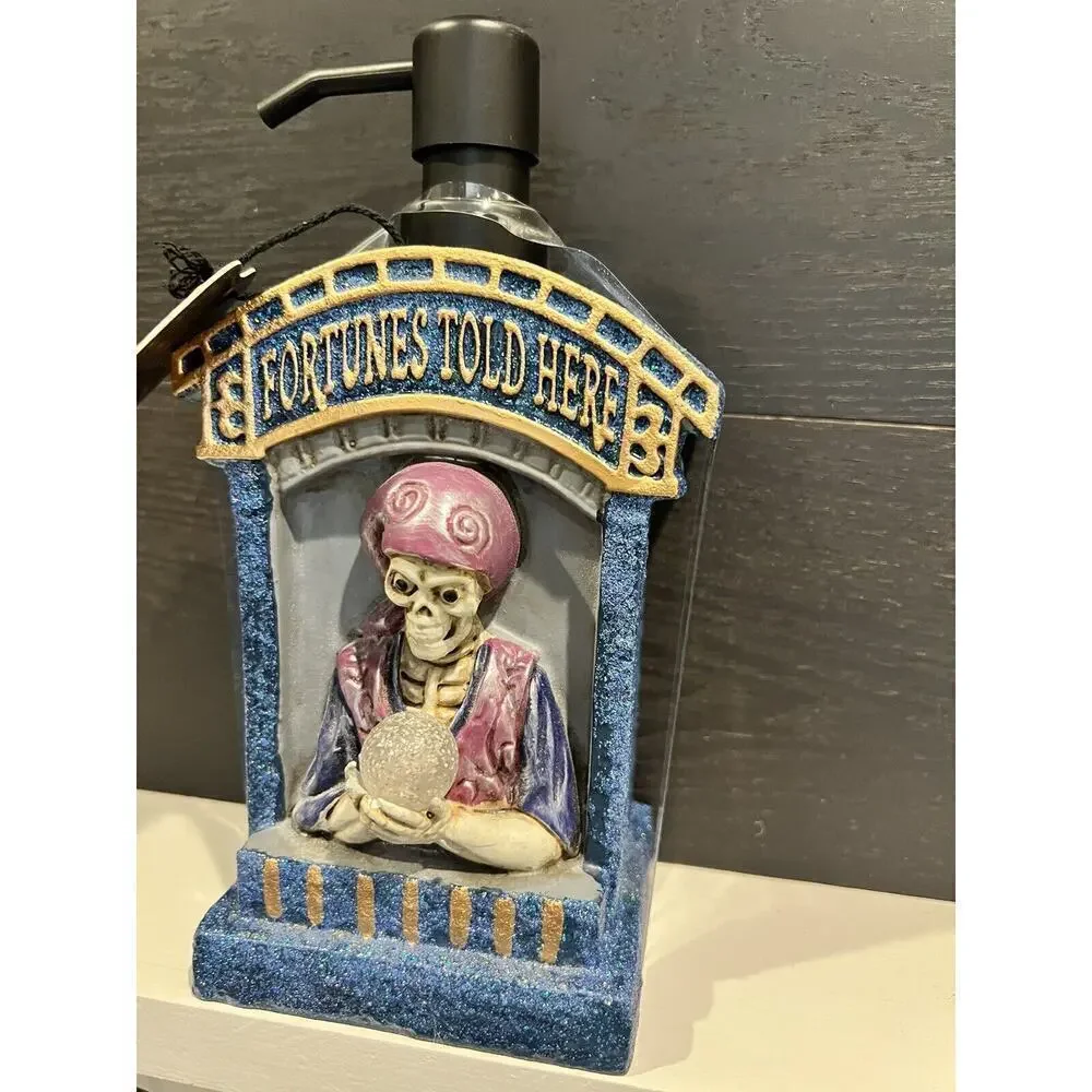 Mrs. Peter's Haunted Parlor Skeleton Fortune Teller Light & Sound Soap Dispenser